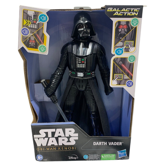 Star Wars DARTH VADER Action Figure Obi Wan Kenobi Galactic Interactive NEW - Picture 1 of 4